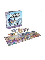 The game box, board, and game pieces. 