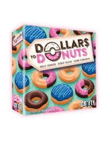 The game box with a variety of donuts with different frosting depicted.