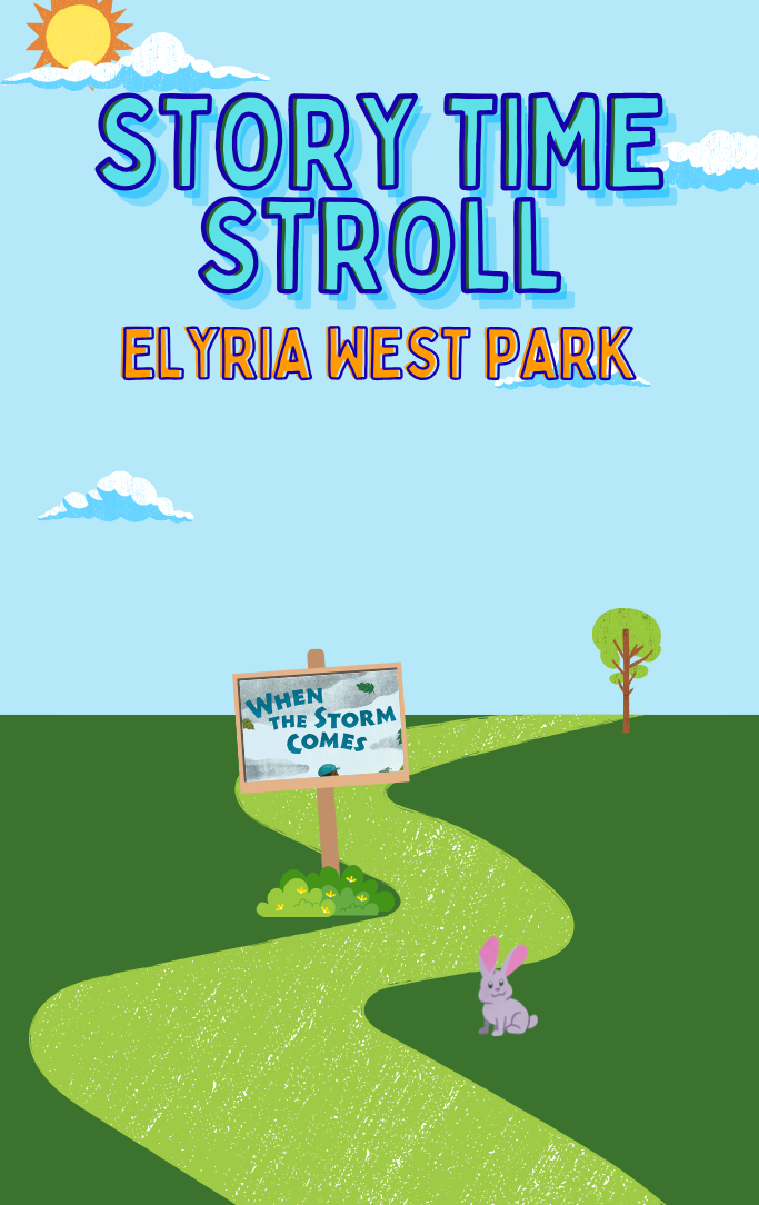 A cartoon representation of the story stroll.