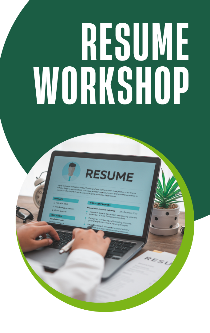 A person typing a resumé on a laptop.