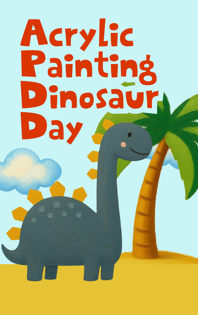 Acrylic Painting Dinosaur Day